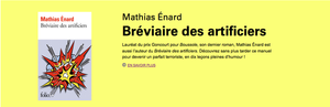 Vignette Enard Breviaire des artificiers