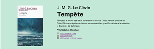 Vignette Tempête - JMG Le Clézio