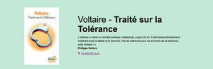 Vignette Voltaire traité tolérance