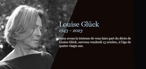 Disparition de Louise Glück