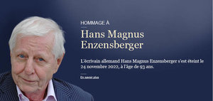 Hommage à Hans Magnus Enzensberger